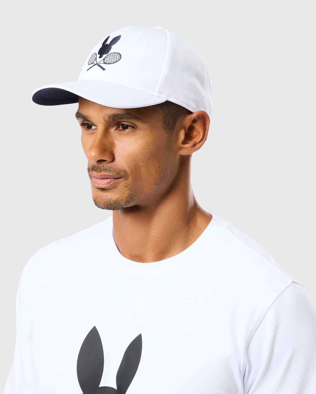 Casquettes Psycho Bunny Courtside Sport Cap Blanche Homme | WET-44157353